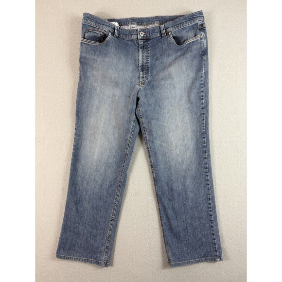 Bullock & Jones Jeans 42x29 Blue Relaxed Straight Leg Loose ZE500 Tag 44x34 - Picture 1 of 11